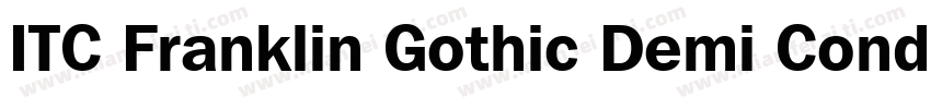 ITC Franklin Gothic Demi Condensed字体转换